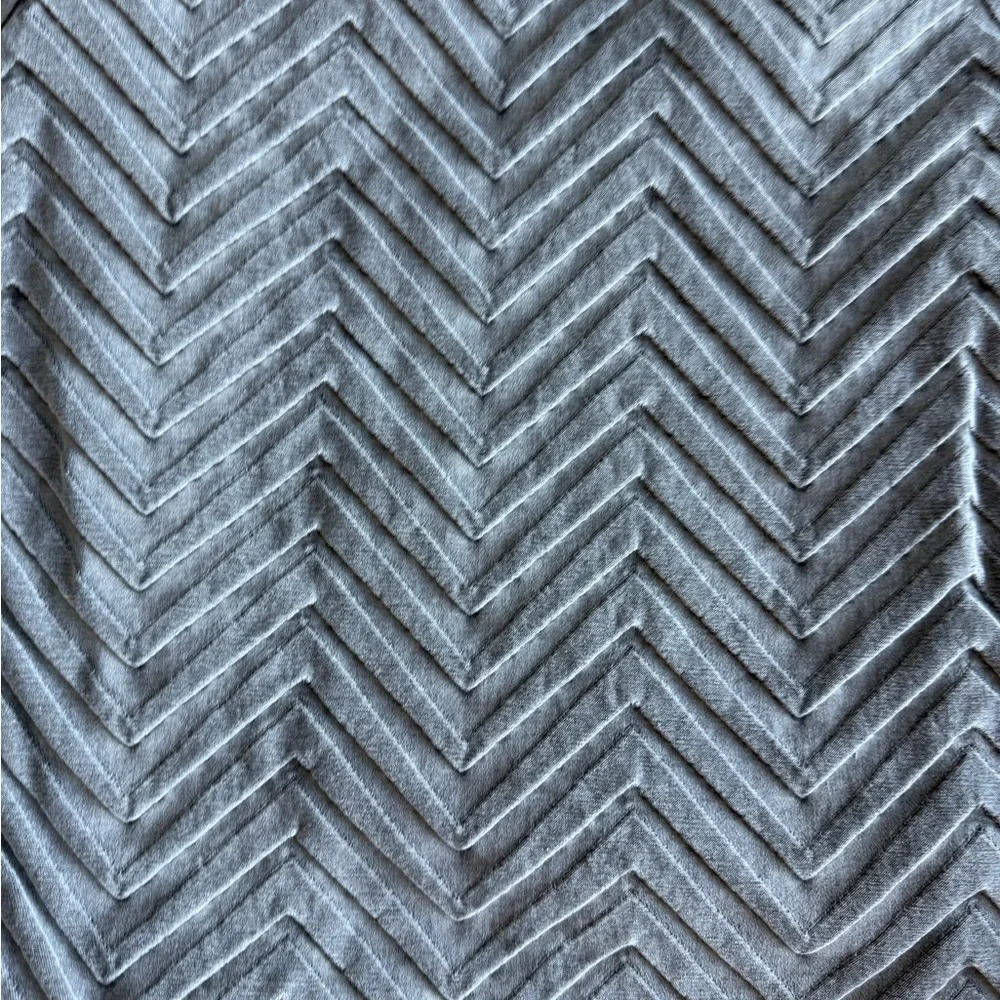 Gray Chevron Patterned Duvet cover for a Twin XL